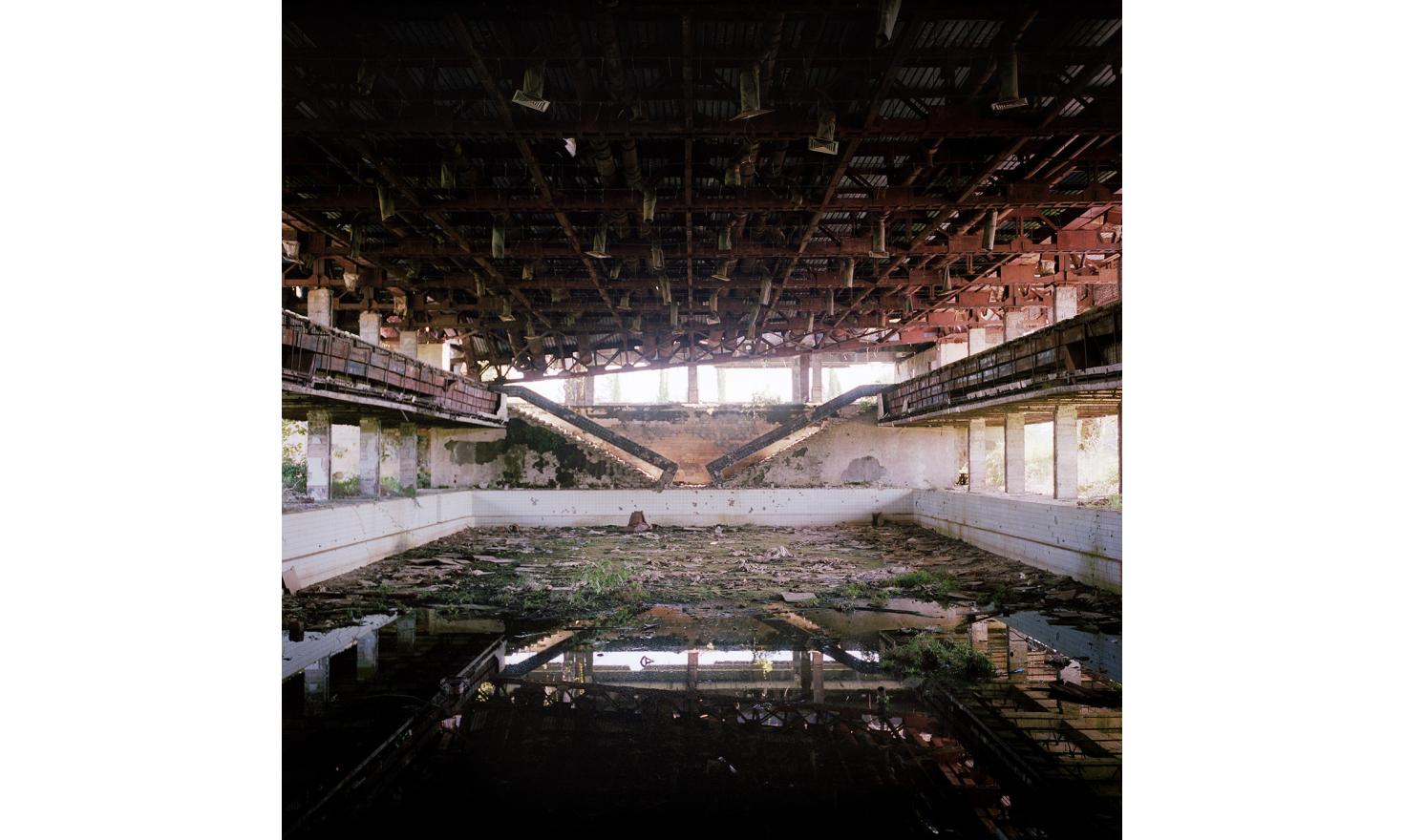 The pool of a former sports complex which was used as training center for the athletes of USSR, in suburb of Sukhumi near Samvel's house.