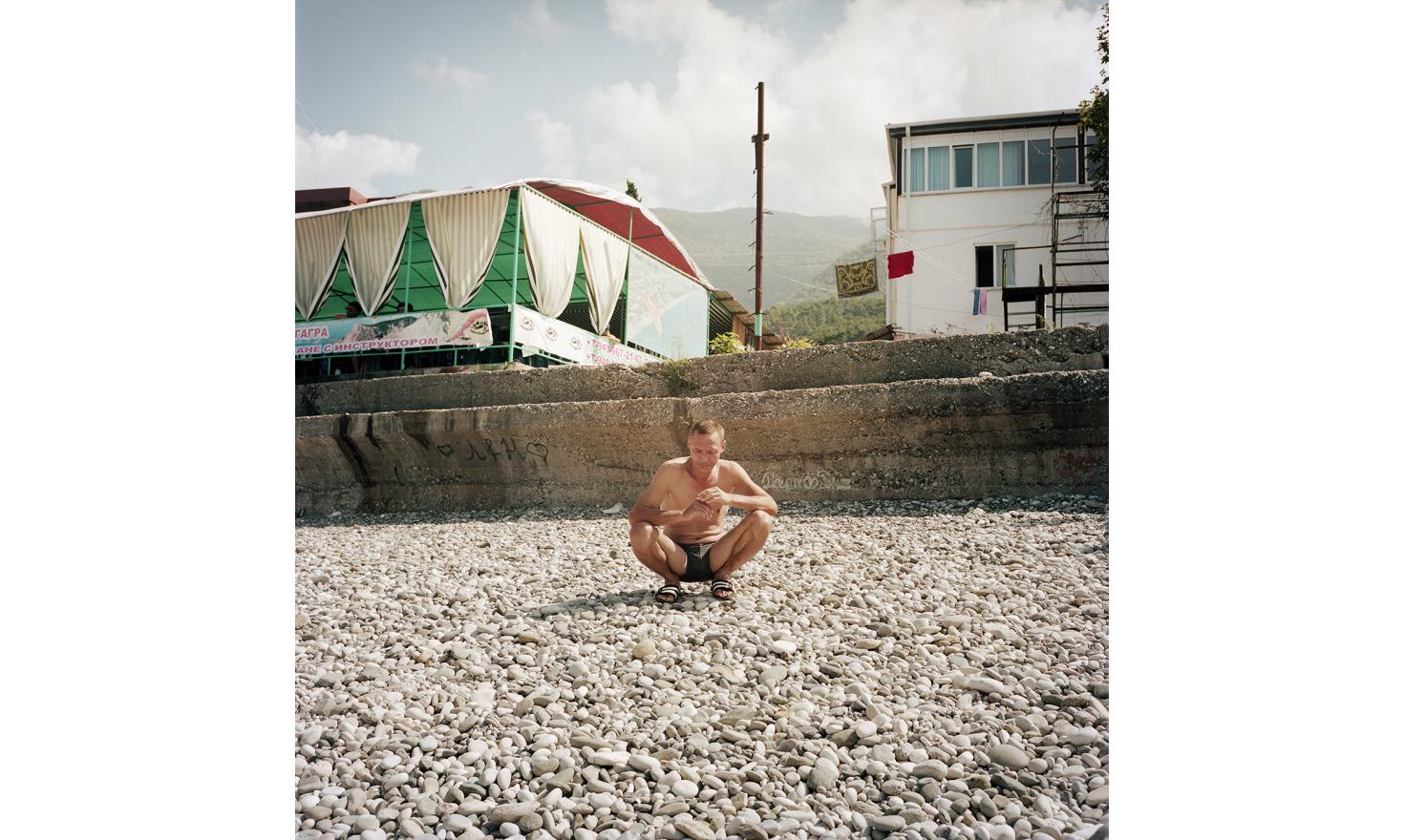 The beach in Gagra