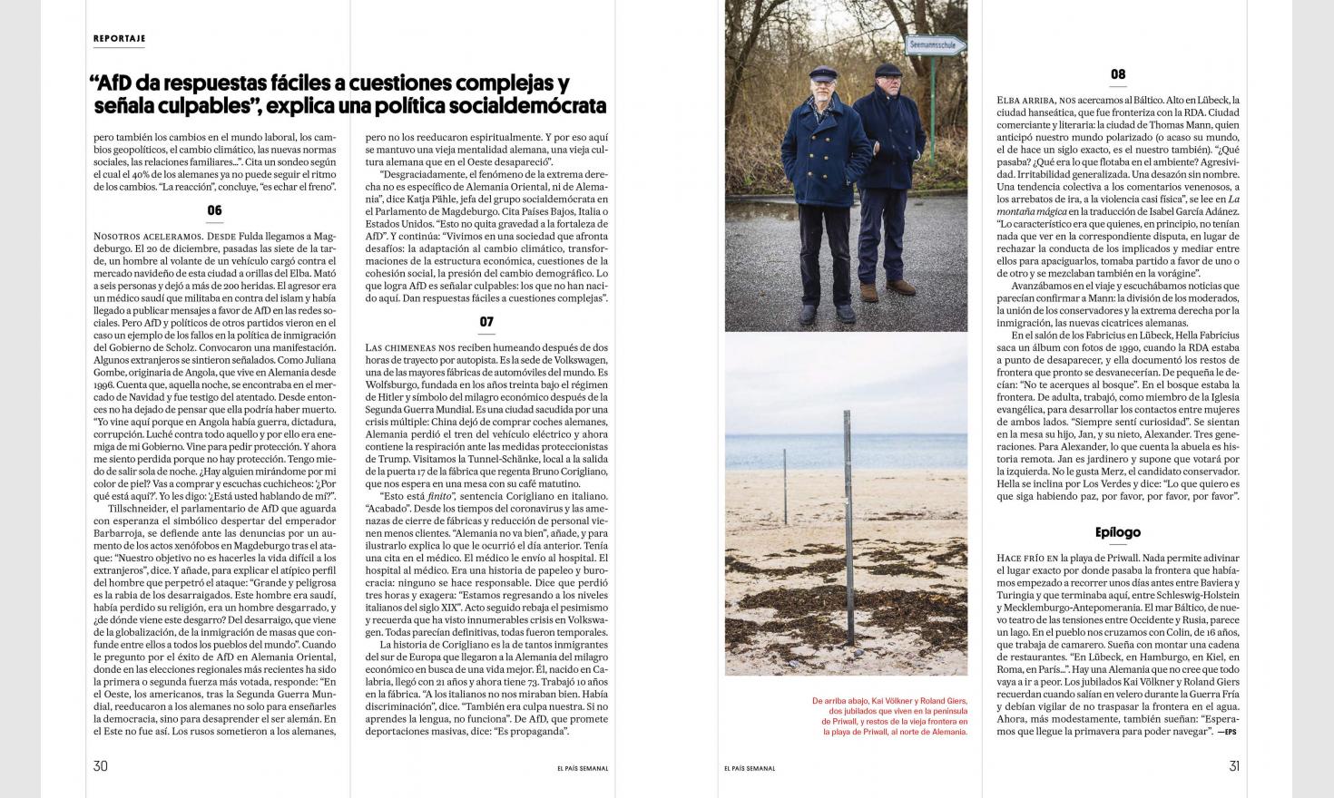 German Scars © Ed Alcock for El Pais Semanal 2025