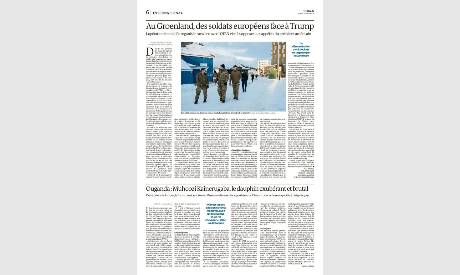 Le Monde_Militaires