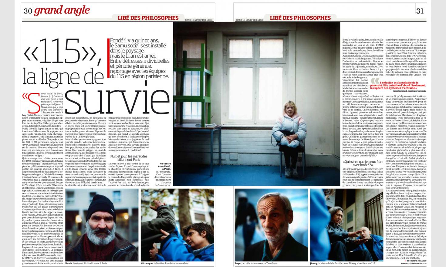 Libération / Samu Social 13-11-2008