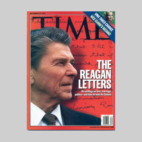 Time magazine september 29, 2003. Picture taken during the 1980 presidential campaign