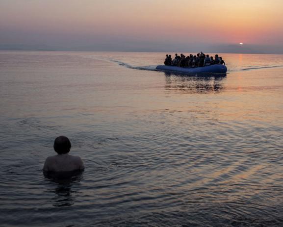 More than 600.000 migrants entered Greece in 2015 from Turkey. Most of them crossed the sea on overcrowded zodiacs and dinghies. Kos Island, June 7, 1015.